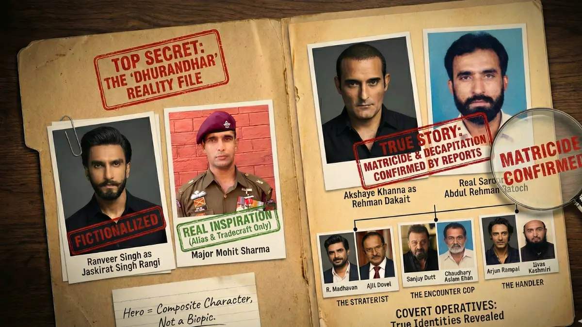 Dhurandhar Real vs. Reel The Truth About Mohit Sharma Rehman Dakaits Matricide The Real Spies movietvplus