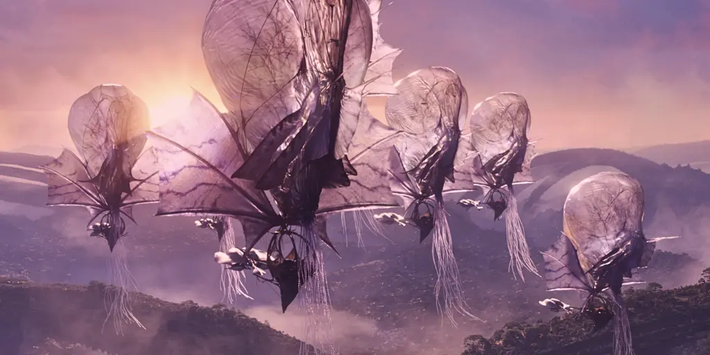 The wind traders biological airships Medusoid