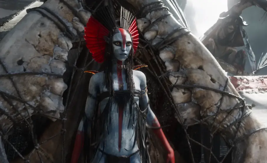 Varang coming out of tent scene