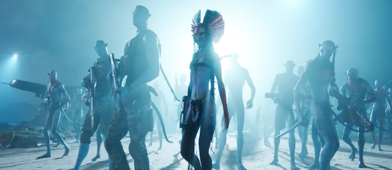 avatar 3 Varang with himan wepons scene