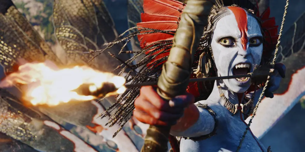 varang shooting fire arrows 