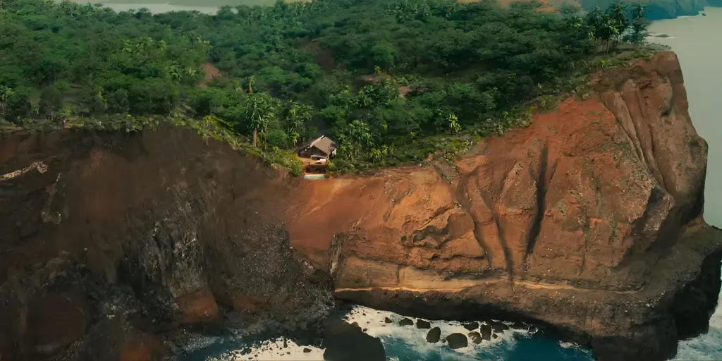 Hawaii cliff side home primate